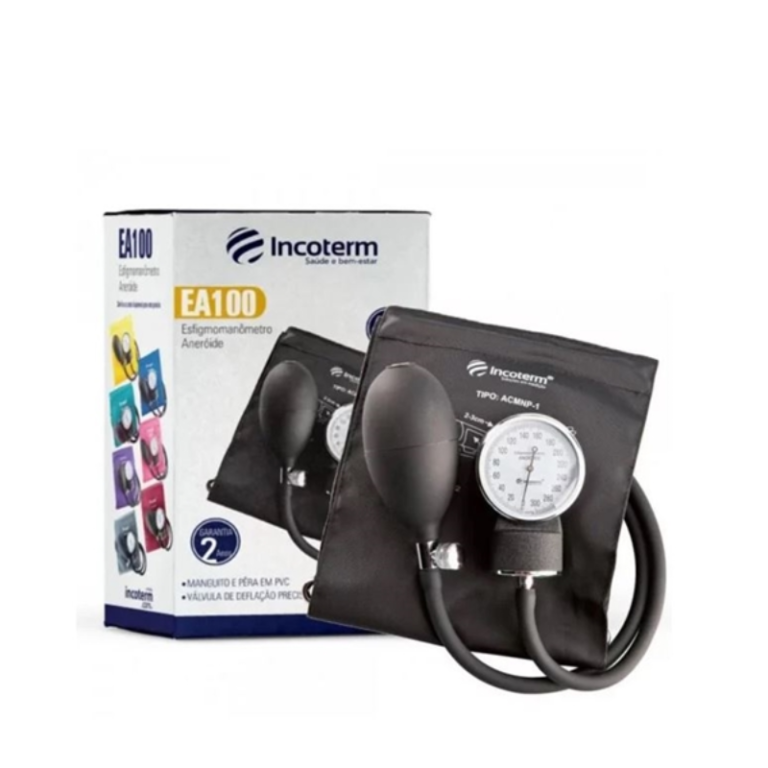 Aparelho de Pressão Fecho Velcro Cor Preta - Incoterm
