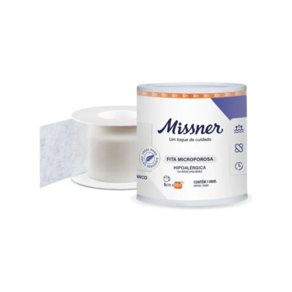 Fita Microporosa Branca 50Mmx10M - Missner - Imagem 2