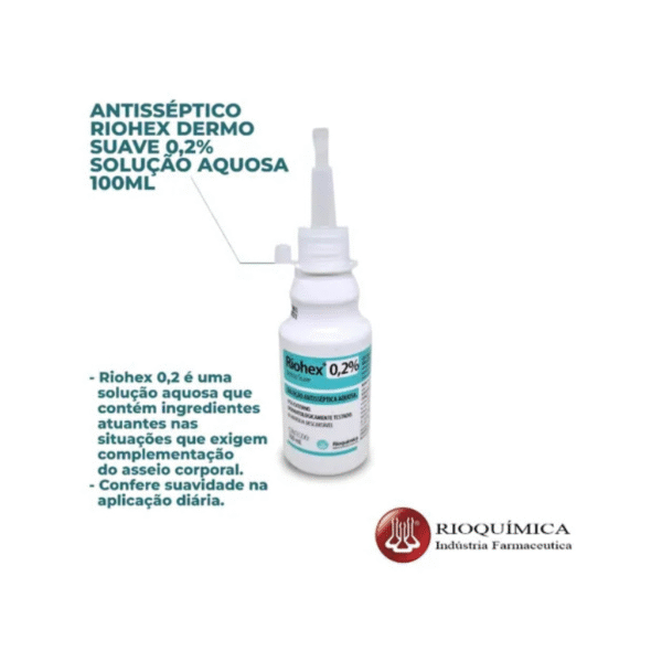Riohex Clorexidina 0,2% Aquosa 100ml - Rioquímica - Image 2