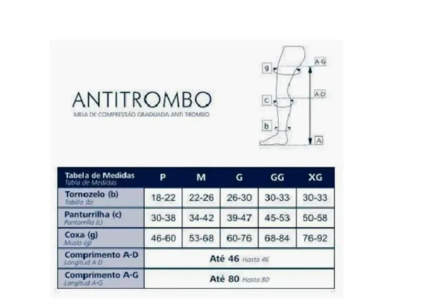 Meia Coxa Antitrombo Tamanho Grande Referência:401EAFGR44 - Sigvaris é Na  Viamed