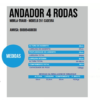 Andador em Alumínio Com 04 Rodas e Bolsa Porta Objetos- Mobil Saúde - Image 4