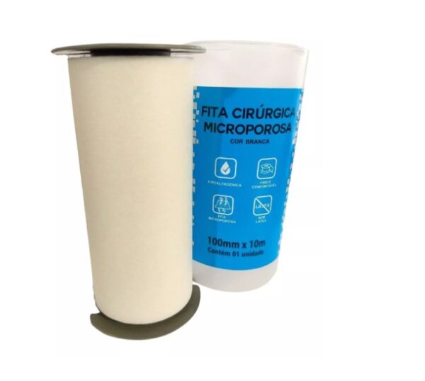 Fita Microporosa 100mm x 10m Branca - Ciex do Brasil