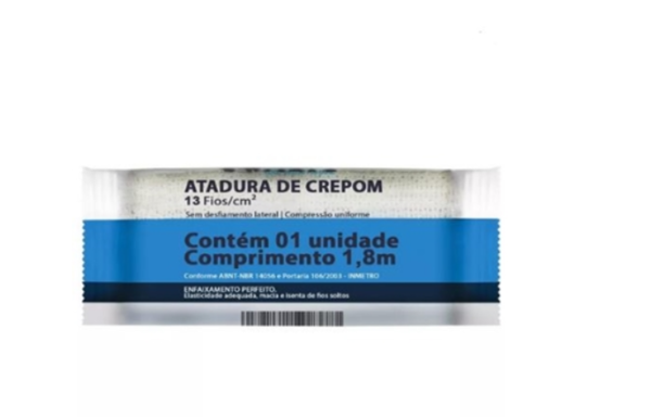 Atadura de Crepe 13fios 20cmX1,80m - Neve