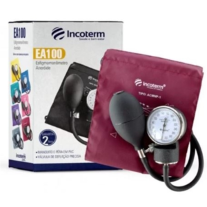 Aparelho de Pressão Fecho Velcro Cor Bôrdo - Incoterm