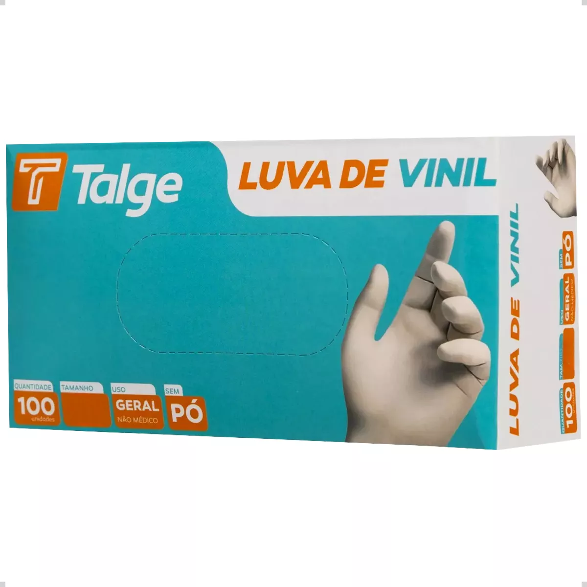 Luva de Vinil sem Pó