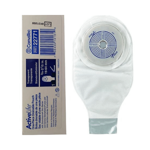 Bolsa De Colostomia Active Life Drenável Transparente De 19-64Mm Recortável - Convatec - Image 2