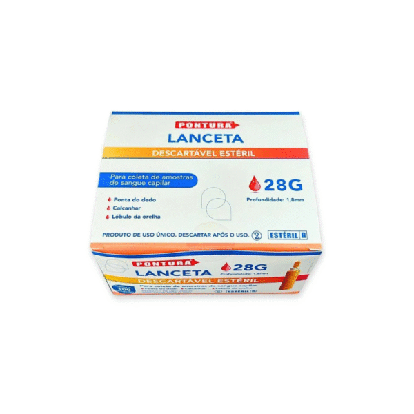 Lanceta Descartável Estéril 28G Pontura - Image 4