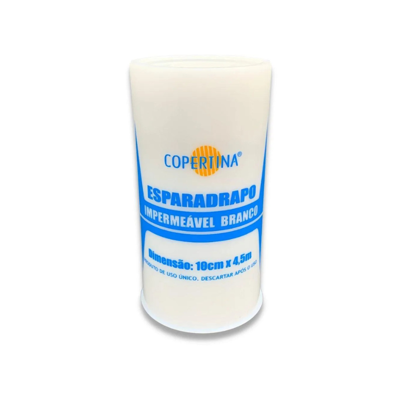 Esparadrapo Impermeável Branco 10Cm X 4,5M