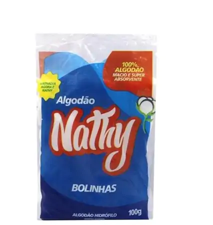 Algodão hidrófilo bolas 100g - Nathalya