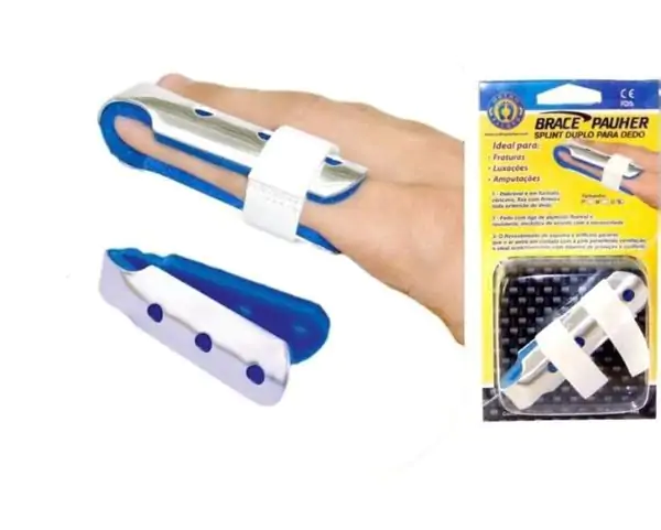 Brace Pauher Splint Duplo Para Dedo Tam M