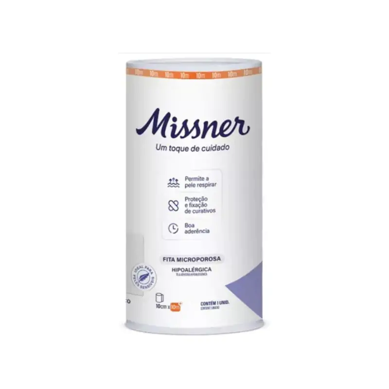 Fita Microporosa Branca 100mmX10m - Missner