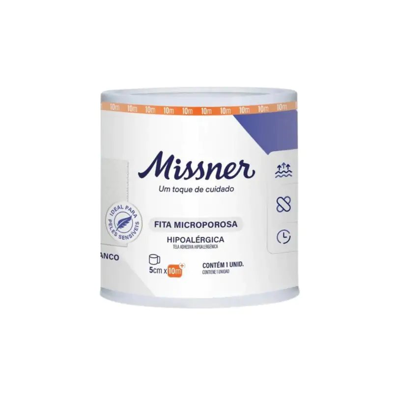 Fita Microporosa Branca 50mmX10m - Missner