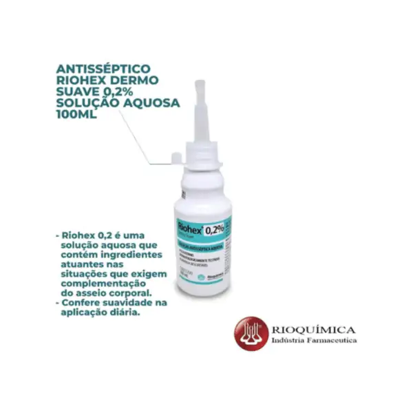 Clorexidina 0,2% Aquosa 100Ml - Rioquímica - Imagem 2