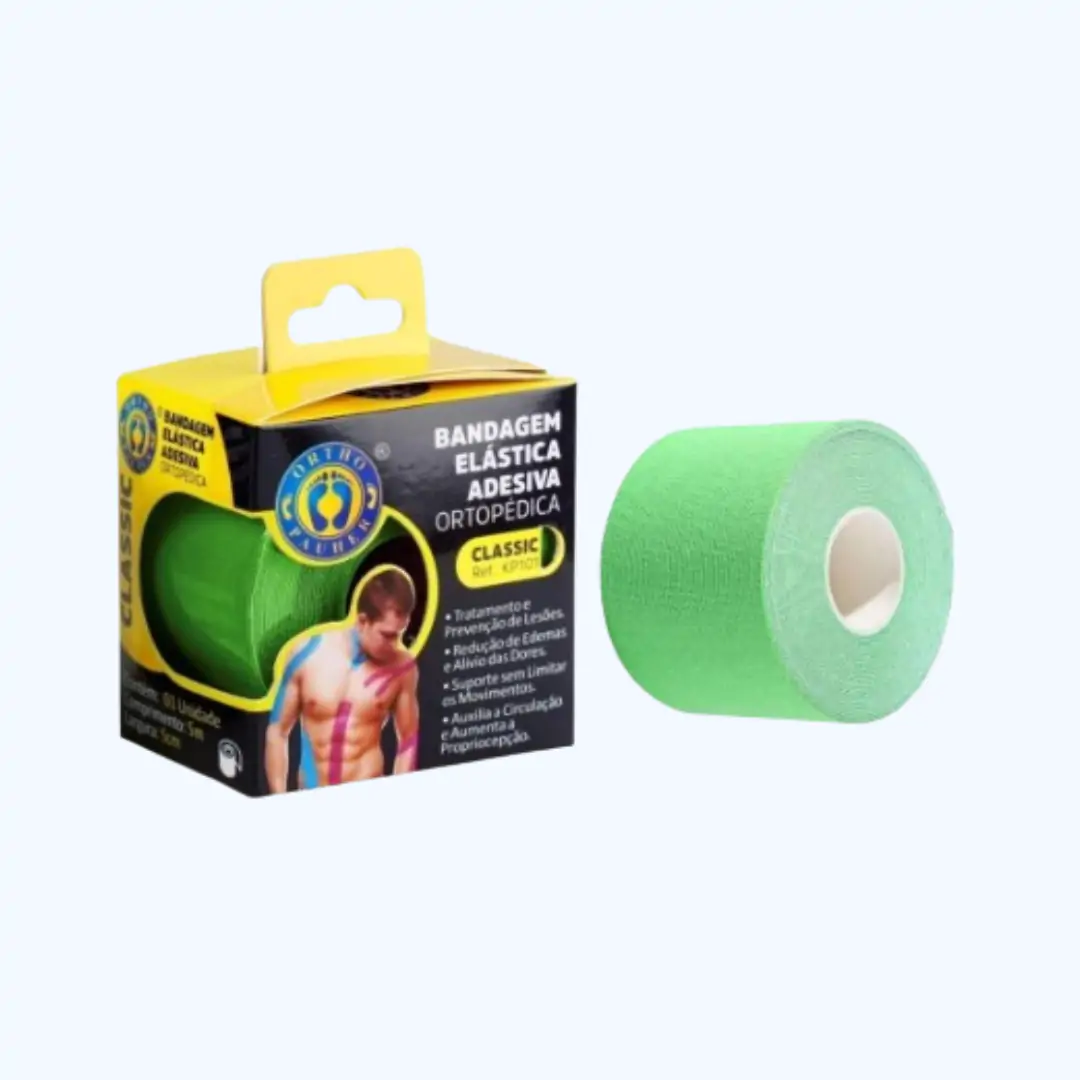 Kinesio Pauher Classic Tape Tamanho único verde -Orthopauher