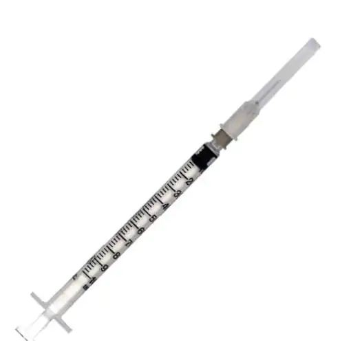 Seringa Descartável 1Ml Com Agulha 13Mmx0,38 (27,5X1/2&Quot;) Bico Luer Slip -Bd