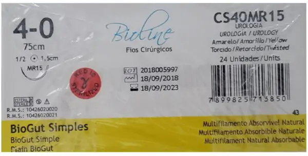Fio Catgut Simples