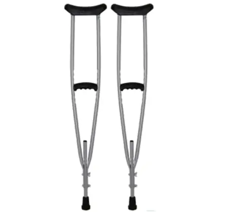 Muleta Axilar De Aluminio Tamanho Médio Até 100Kg - Dilepe