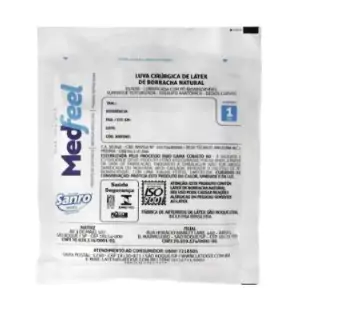Luva Cirúrgica Estéril Com Pó 7,0 Medfeel 1 Par