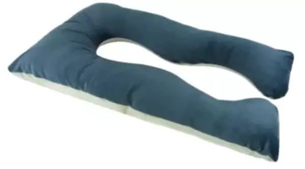 Travesseiro Agarradinho Corporal Plush Cor Azul Marinho/Grafite - Perfetto - Imagem 2