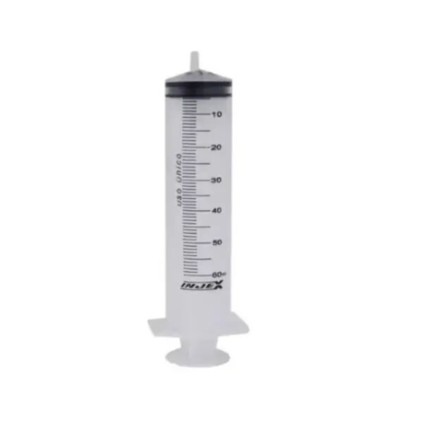 Seringa Descartável Sem Agulha 60Ml Bico Slip - Injex