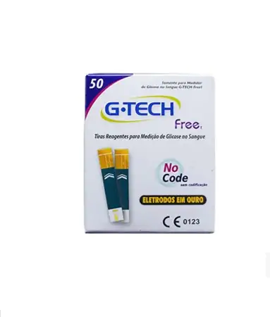 Tiras G-Tech Free Com 50 unidade Accumed
