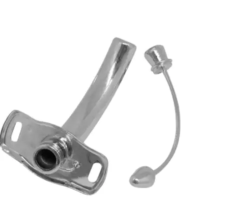 Cânula Para Traqueostomia De Metal N°05 (11,0Mm X 9,5Cm) Longa - Fradel