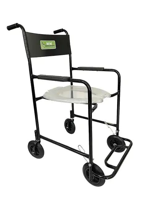 Cadeira De Banho Simples 01 Pé Fixo Encosto Injetado -Mm Cadeiras