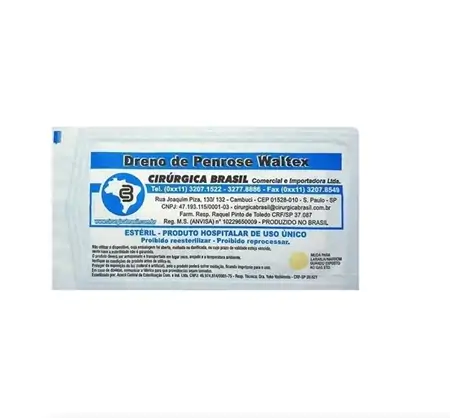 Dreno De Penrose Estéril Sem Gaze N°04 Com 1 Unidade - Inovatex
