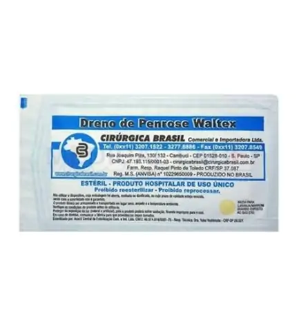 Dreno De Penrose Estéril Sem Gaze N°01 Com 1 Unidade - Inovatex