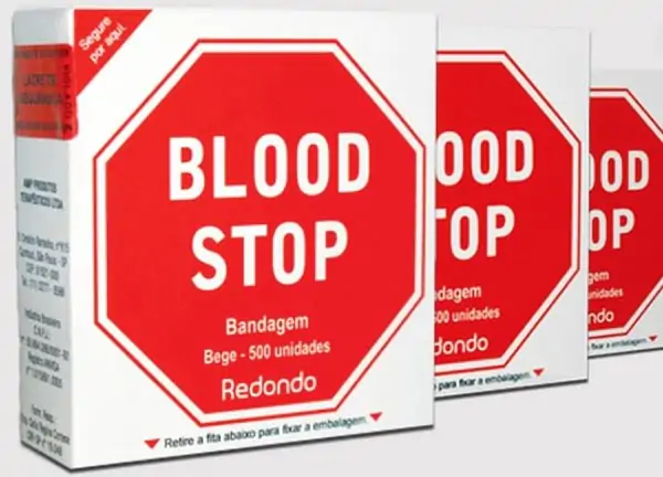 Blood Stop Adulto Curativo Adesivo Com 500 Unidades Redondo - AMP