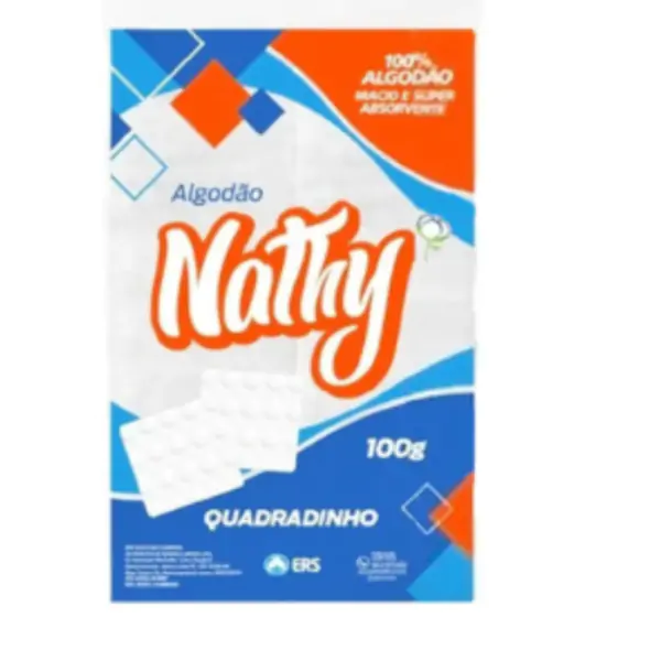 Algodão Quadradinho 100G  - Nathy