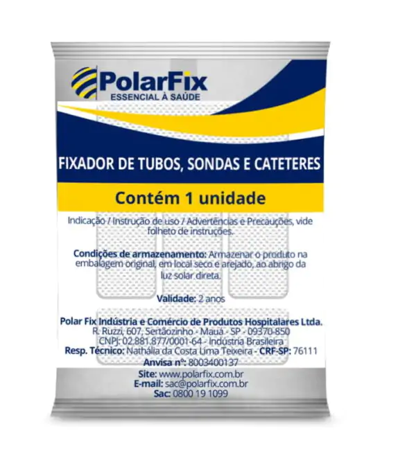 Fixador De Tubos, Sondas E Cateteres Vesical Com 10 Unidades -Polarfix