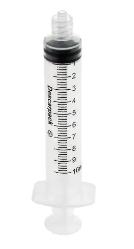 Seringa 10ml Sem Agulha Bico Luer Lock - Descarpack