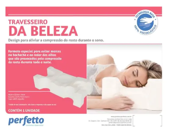 Travesseiro Da Beleza Perfil Alto- Perfetto - Imagem 2