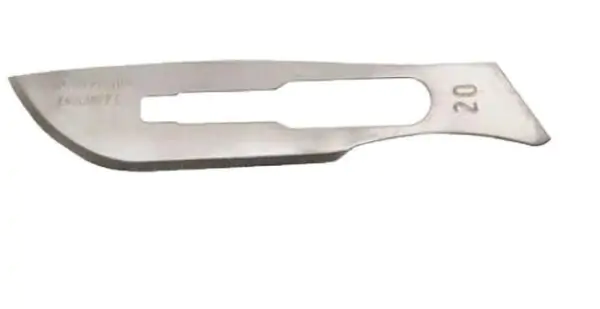 Lâmina De Bisturi N°20 Aço Carbono Com 100 Unidades - Solidor