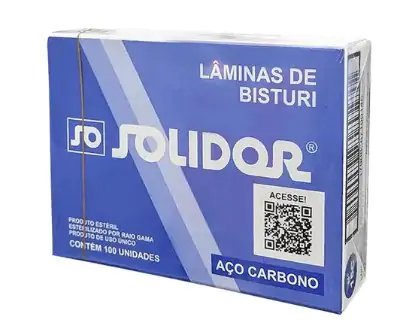 Lâmina De Bisturi N°20 Aço Carbono Com 100 Unidades - Solidor - Image 3