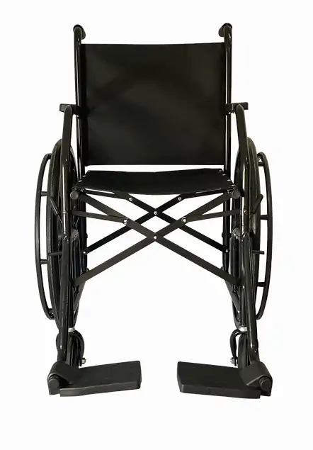 Cadeira De Rodas Simples Pneu Maciço 22 Roda Nylon -Mm Cadeiras - Imagem 2