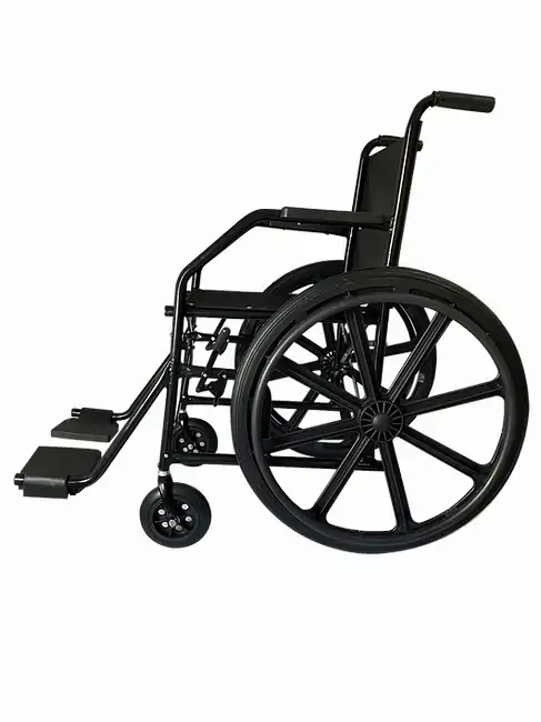 Cadeira De Rodas Simples Pneu Maciço 22 Roda Nylon -Mm Cadeiras - Imagem 4