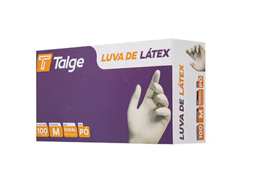 Luva De Latex Com Pó Com 100 Unidades -Talge - Image 2