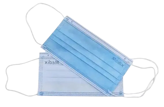 Máscara Descartável Com Elástico Azul Com 50 Unidades - Medix