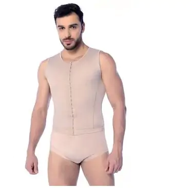 Colete Masculino Longo Com Abertura Tamanho Extra Grande Referência:129XG - Model Slim - Image 2