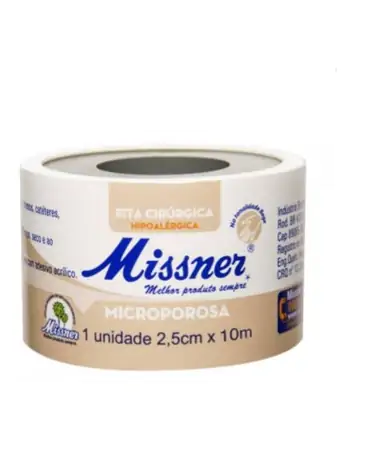 Fita Microporosa Bege 25mmX10m - Bege - Missner
