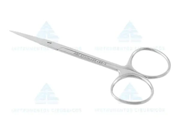 Tesoura Iris Reta Tamanho 12Cm - Abc