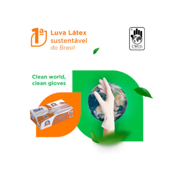 Luva Látex Para Procedimento Com Pó - Medix - Imagem 3