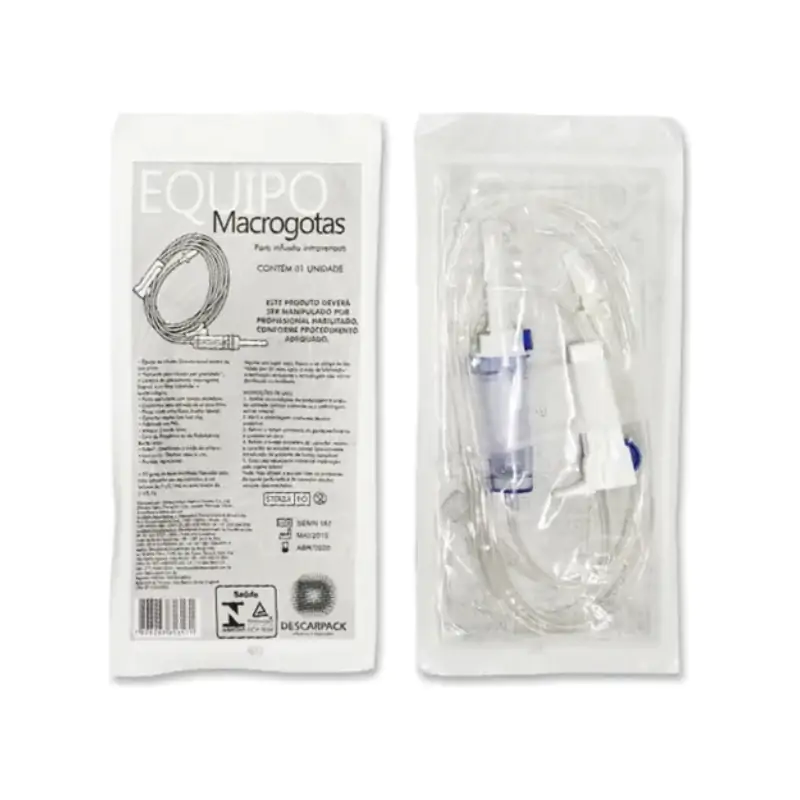 Equipo Macro Gotas Luer Slip Descarpack